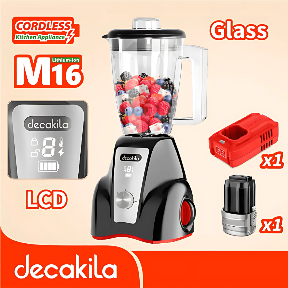 Decakila 1.5L Cordless Rechargable stand blender - Image 3