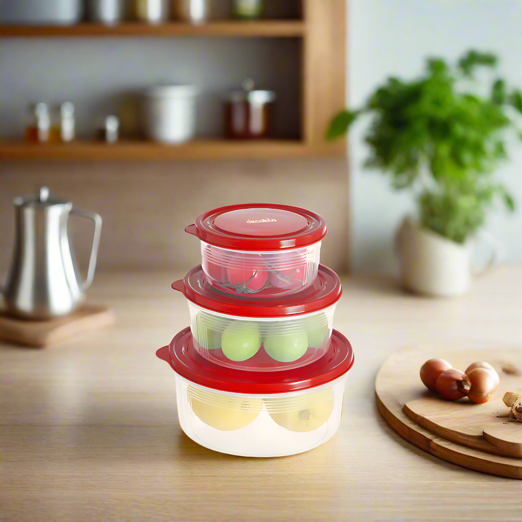 Decakila 3 Pieces Food Storage Container Set - Image 3