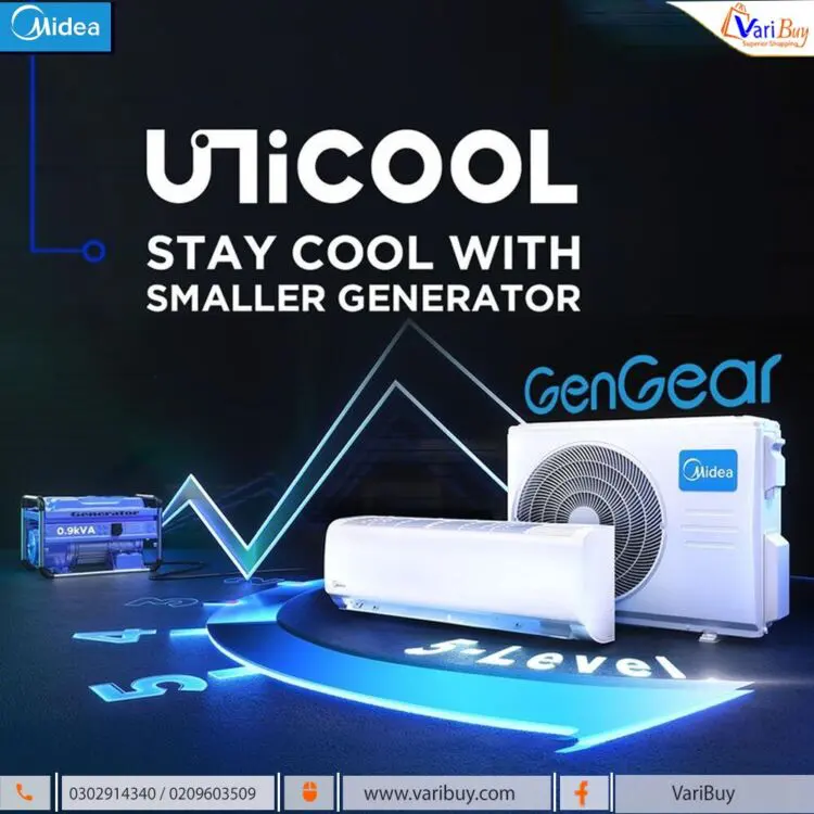Midea SPLIT ACS INVERTER R32 GAS-UNICOOL + - Image 7