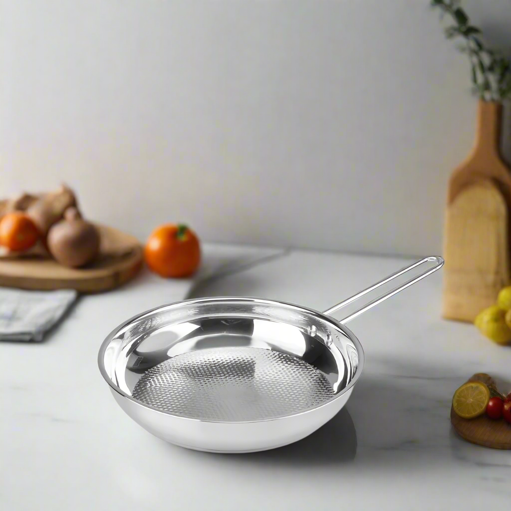 Decakila 1.6L Stainless Steel Frying Pan - Image 3
