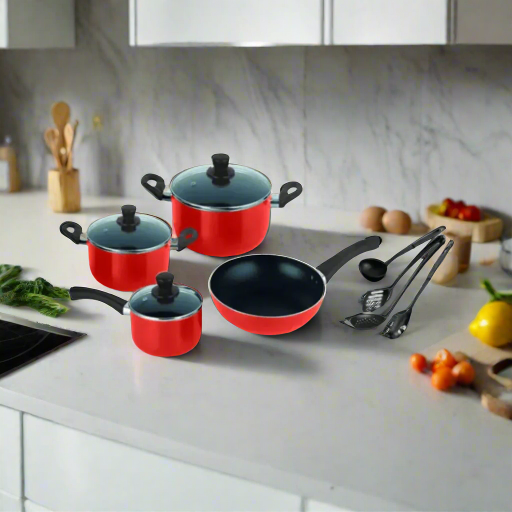 Decakila 11 Pieces Non-Stick Cookware Set - Image 3