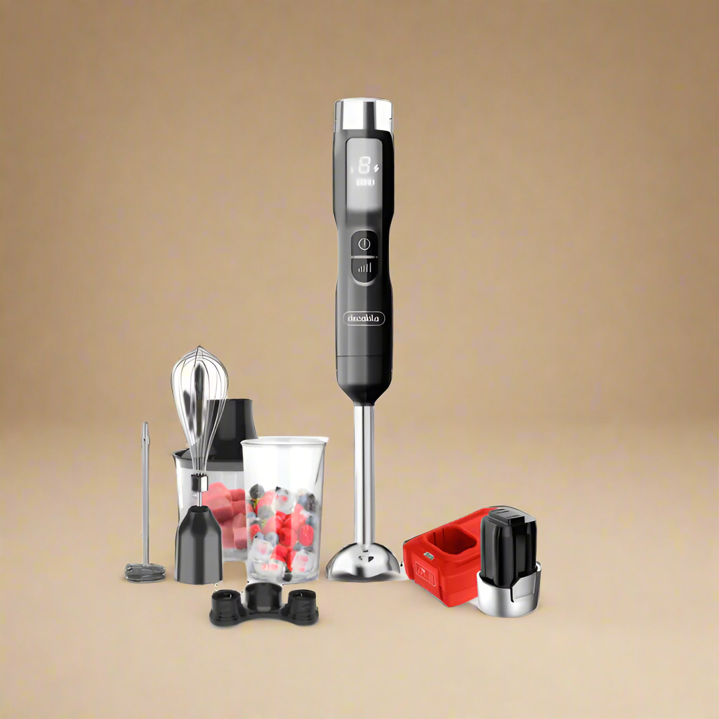 Decakila 5-Speed 5-in-1 Cordless Rechargeable Immersion Hand Blender 100W - KEJB056R - Image 2