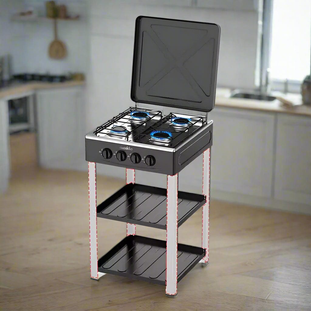 Decakila Four Burner Gas Stove With Shelf - Image 4