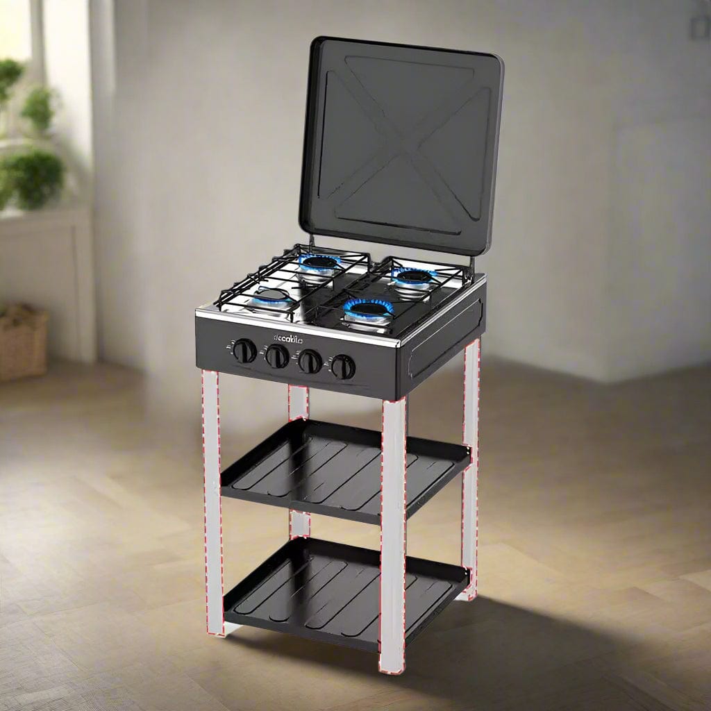 Decakila Four Burner Gas Stove With Shelf - Image 3