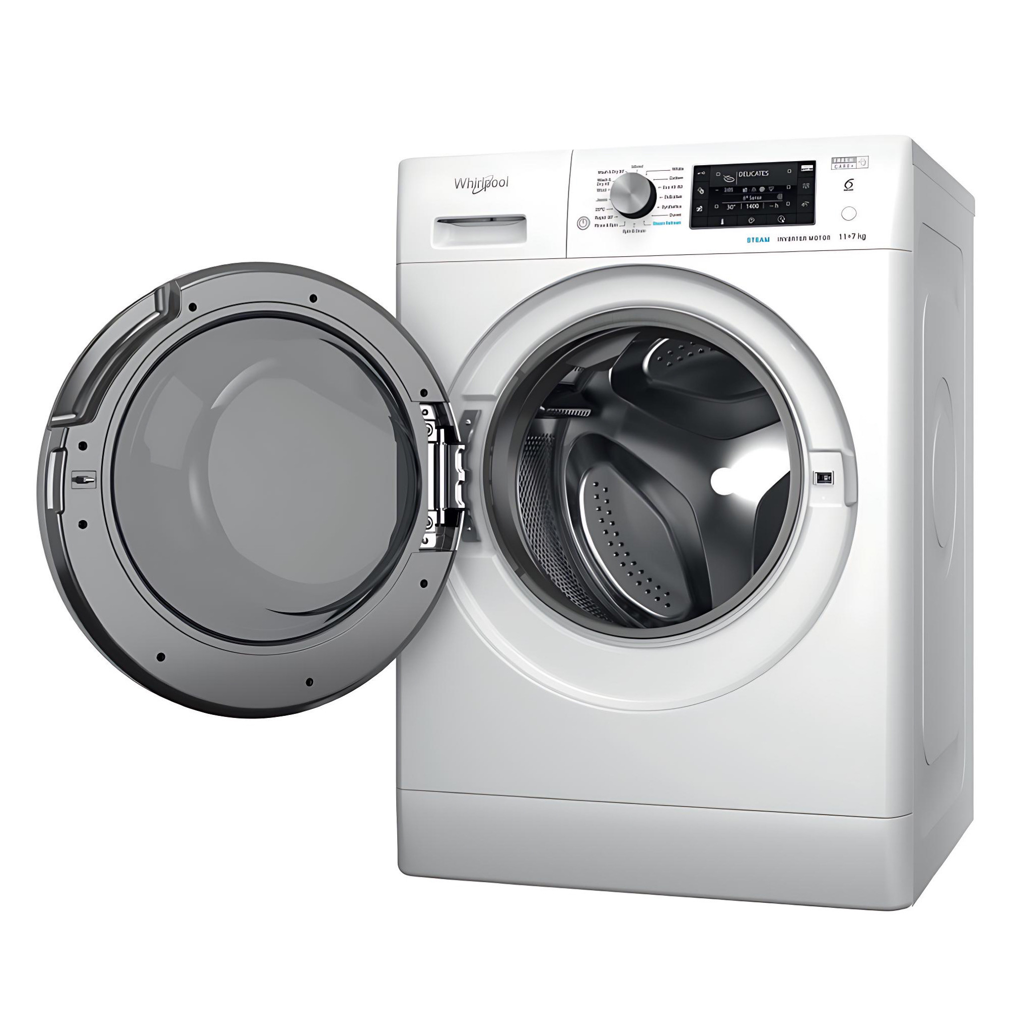 Whirlpool 9kg Front Loading Washing Machine| 1400 rpm, Colours Program, Innovative Delicate Steam, Gentle Stain Removal, White - FFD 9469 BSV UK - Image 5