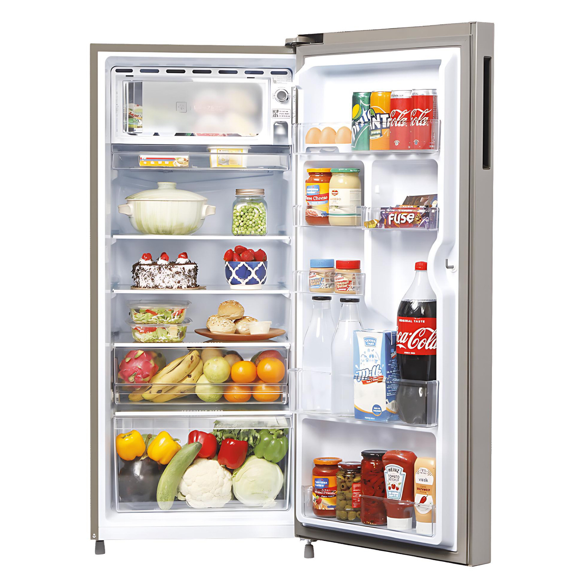 Haier 195 Litres 5 Star Direct Cool Single Door Refrigerator with Hour Icing Technology (HRD-1955CTS-E, Titanium Steel) - Image 2