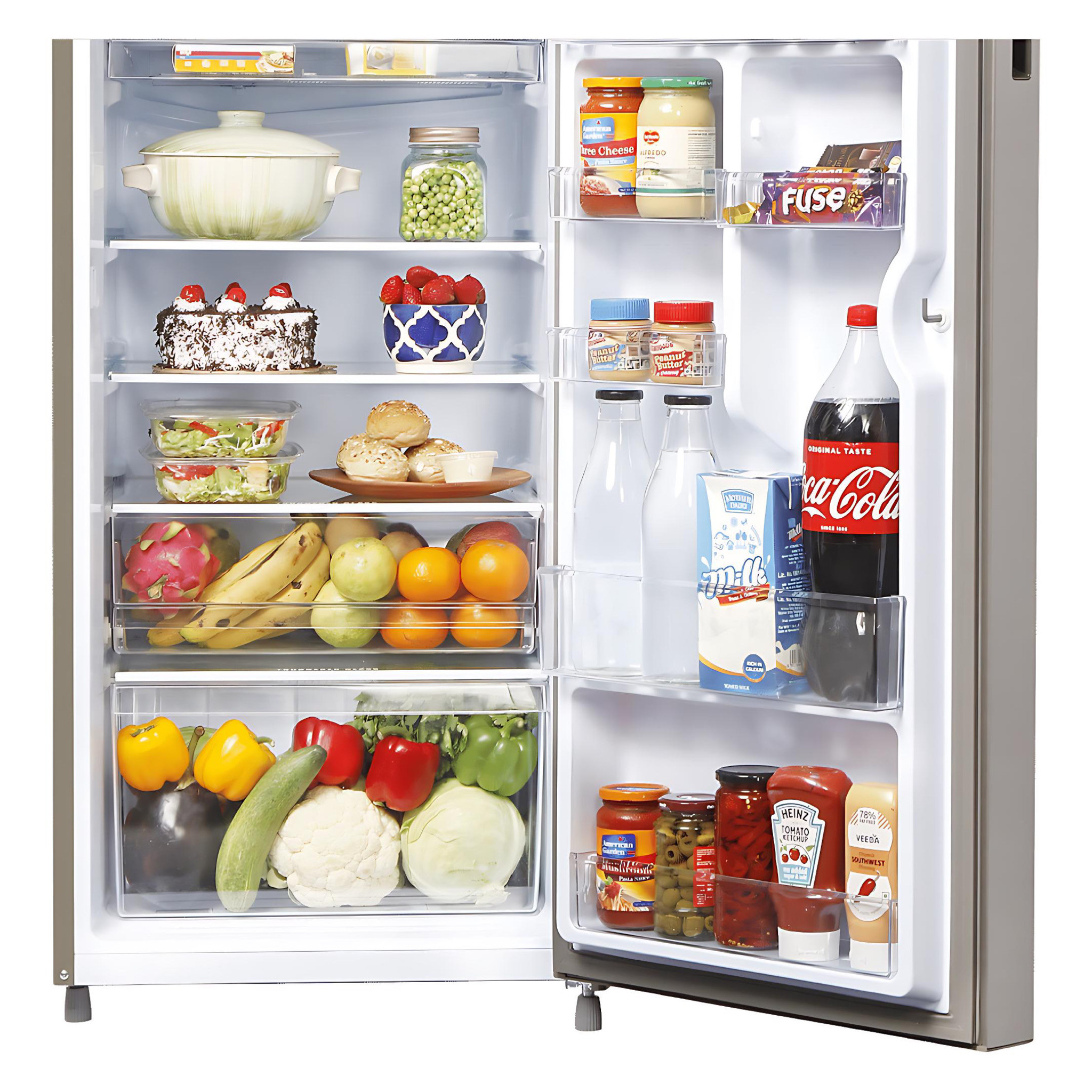 Haier 195 Litres 5 Star Direct Cool Single Door Refrigerator with Hour Icing Technology (HRD-1955CTS-E, Titanium Steel) - Image 4