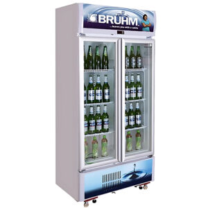 Bruhm 409L Side By Side Beverage Display Fridge | BBD-409M