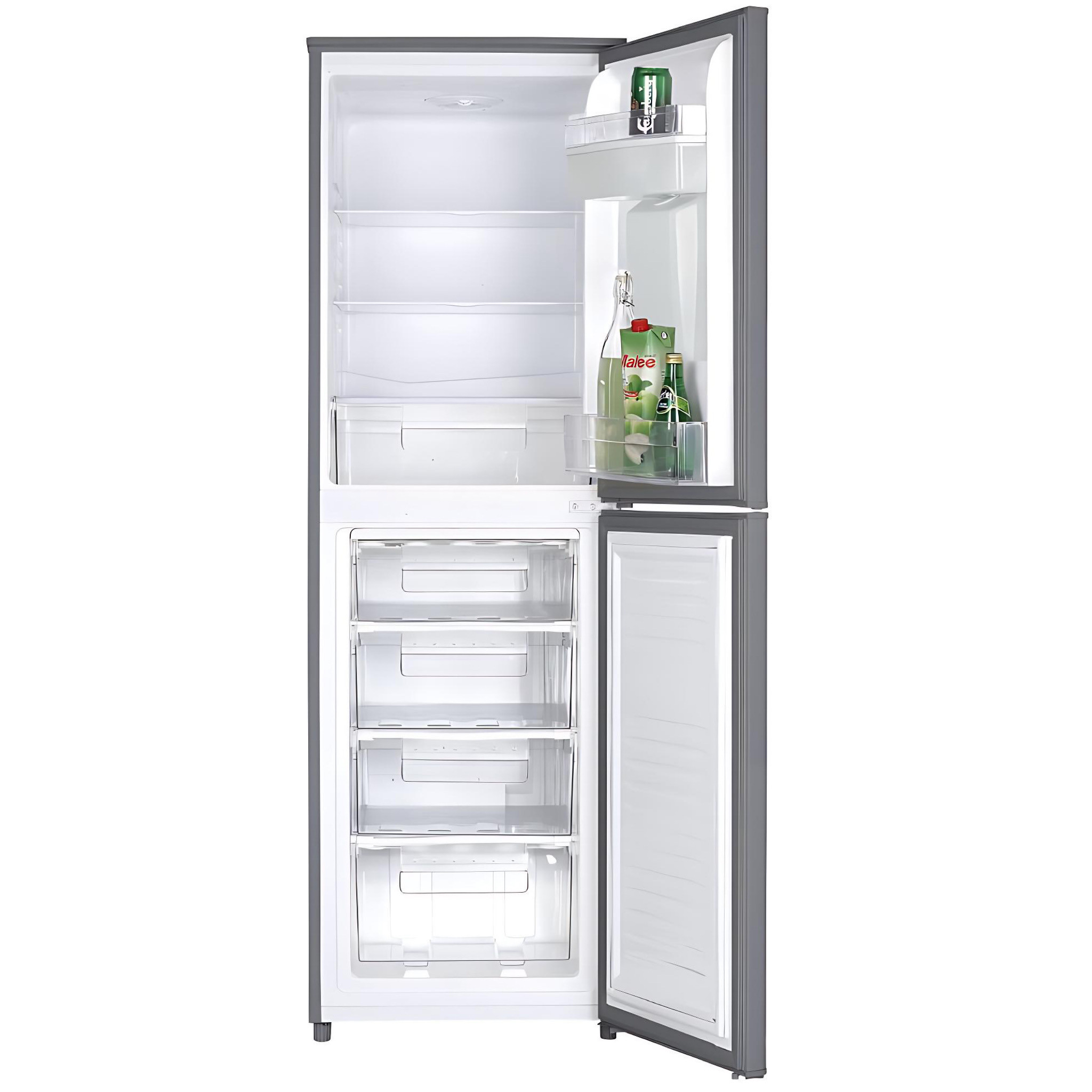 BRUHM 246-LTS BOTTOM FREEZER FRIDGE WITH WATER DISPENSER, TOTAL NO FROST REFRIGERATOR - REF- BFC-265MD