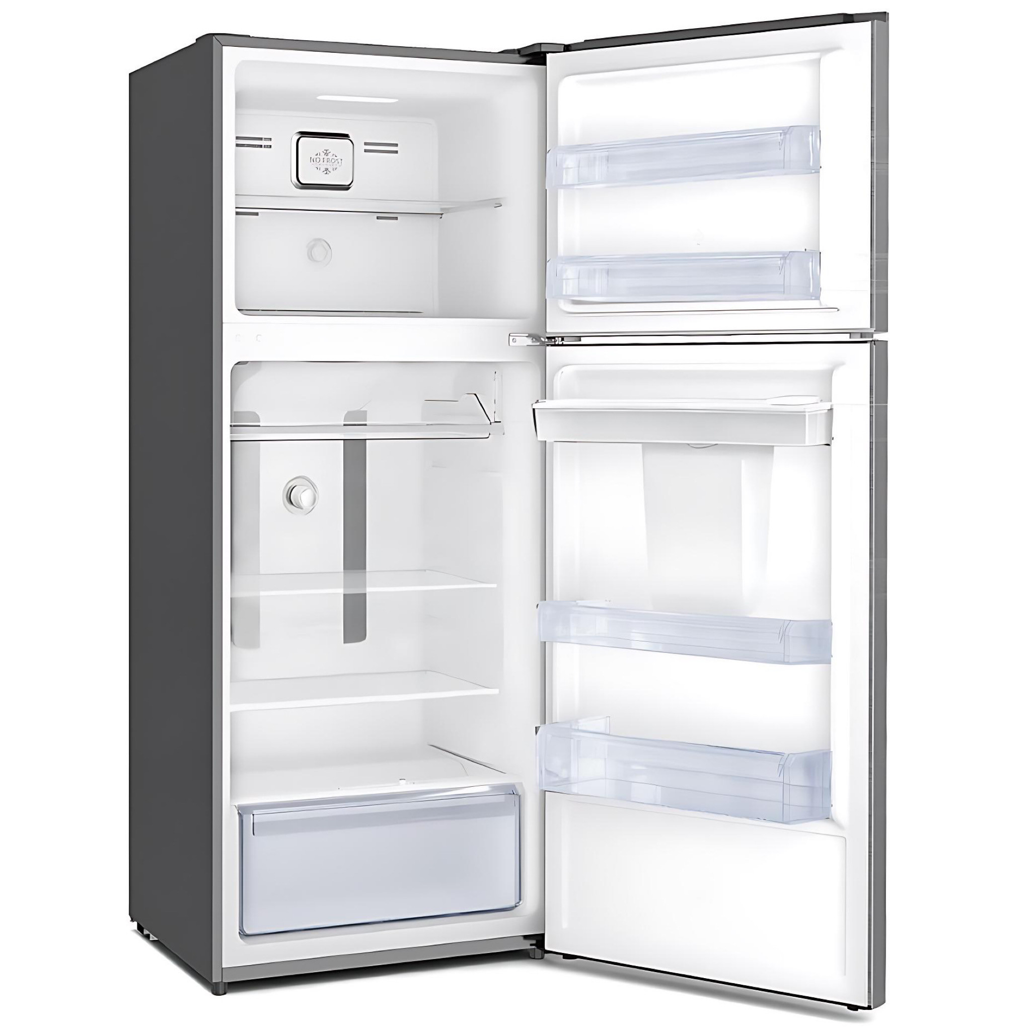 BRUHM 311-LTR TOP MOUNT FRIDGE WITH WATER DISPENSER, TOTAL NO FROST REFRIGERATOR - REF- BFD-330MD (INOX)