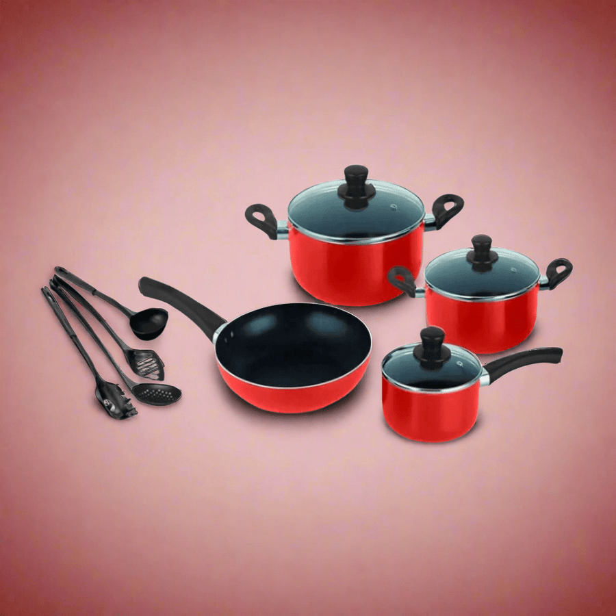 Decakila 8 Pieces Non-Stick Cookware Set - KMEP006B - Image 2