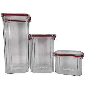 Decakila 3 Pieces Set of Sealed Food Container - KMTT125W