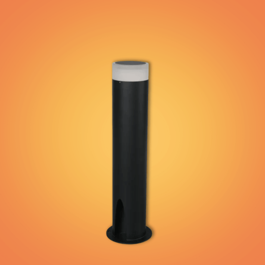 Cortez Black Outdoor Garden Bollard Post Pathway Light - 10W - Image 2