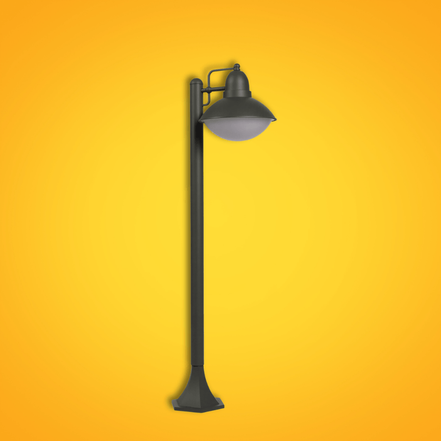 Marcel Dark Grey Outdoor Pathway Bollard Lawn Light - 40W - Image 2
