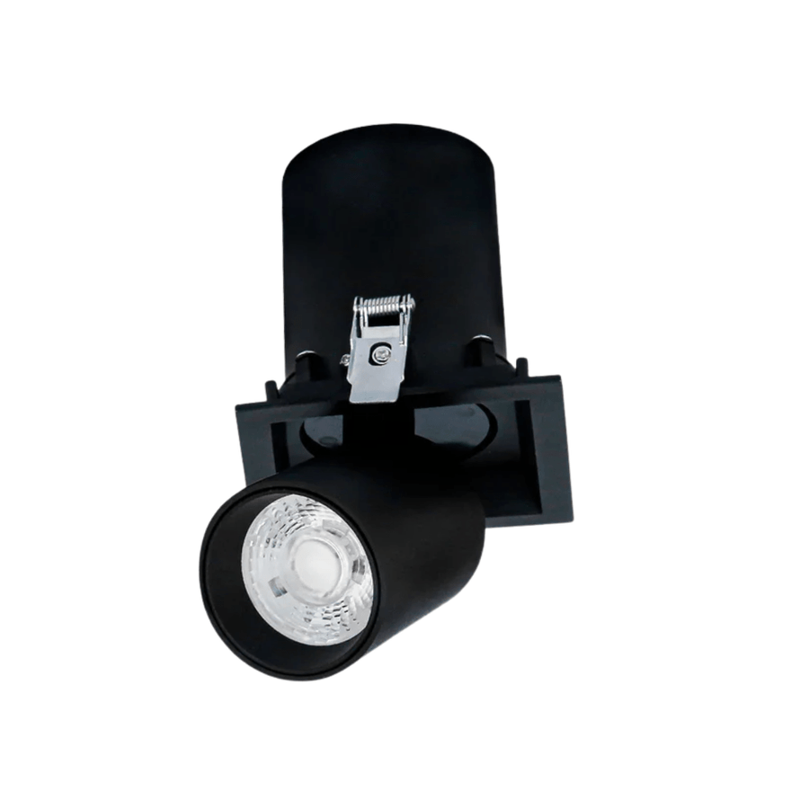 Telescopic Black Swivel Tilt Adjustable LED Ceiling Light - 20W