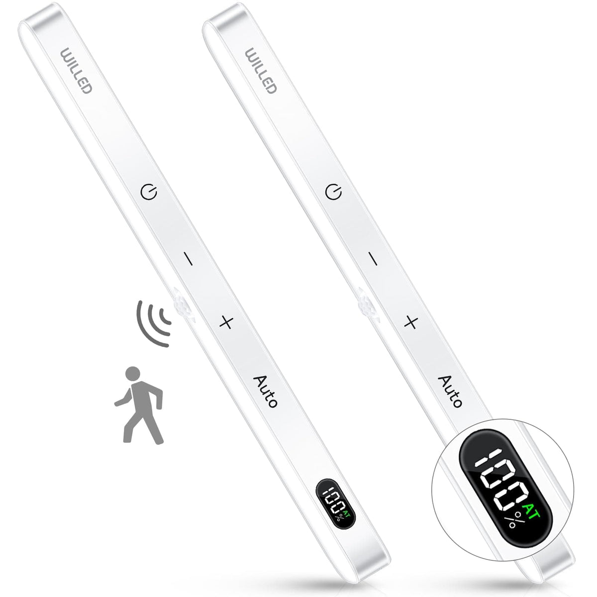 Willed 2 Pieces LED Rechargeable Motion Sensor Cabinet Touch Light - PI-MCL01-150LM/24 - Image 2
