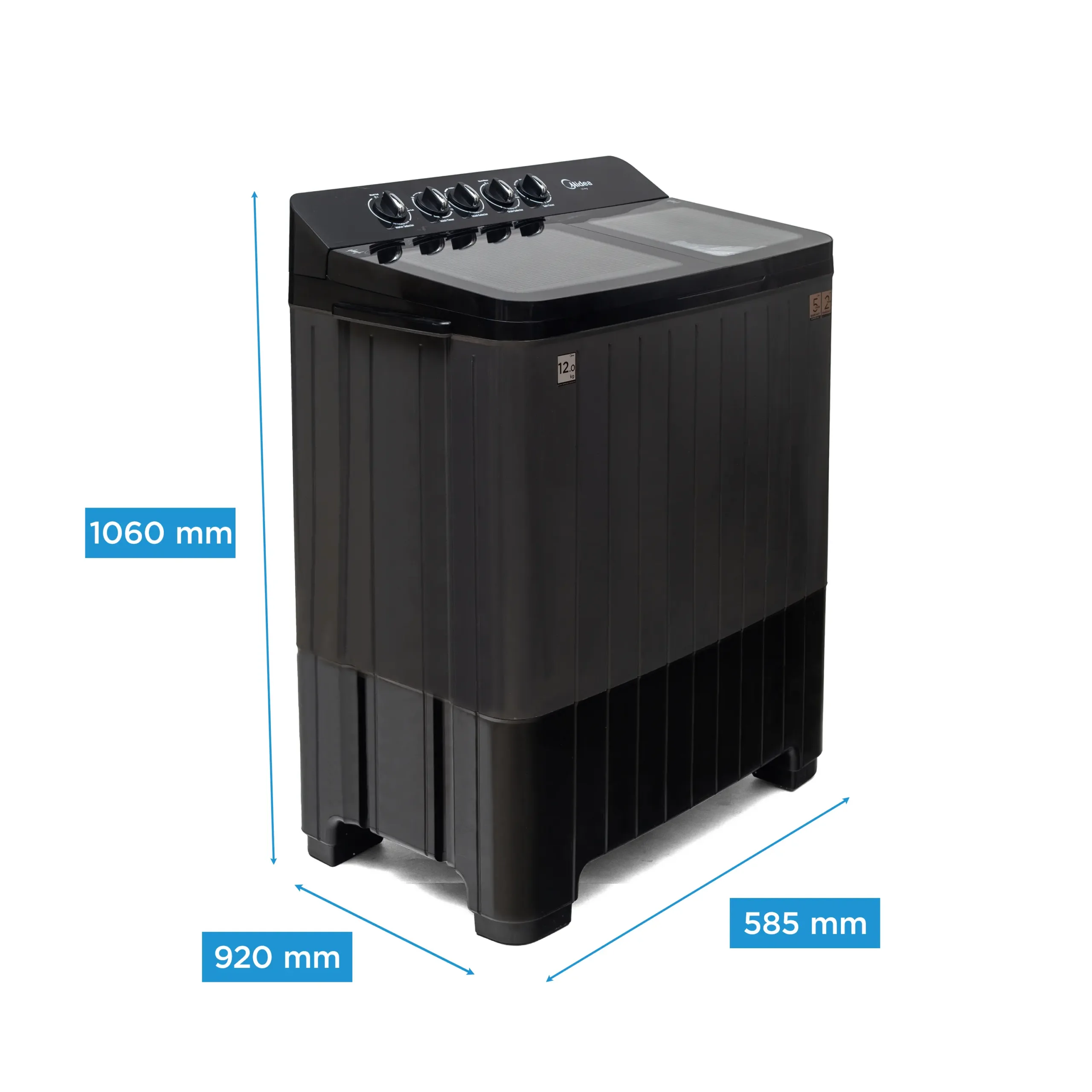 Midea 12KG Semi-Automatic Washing Machine - Image 5