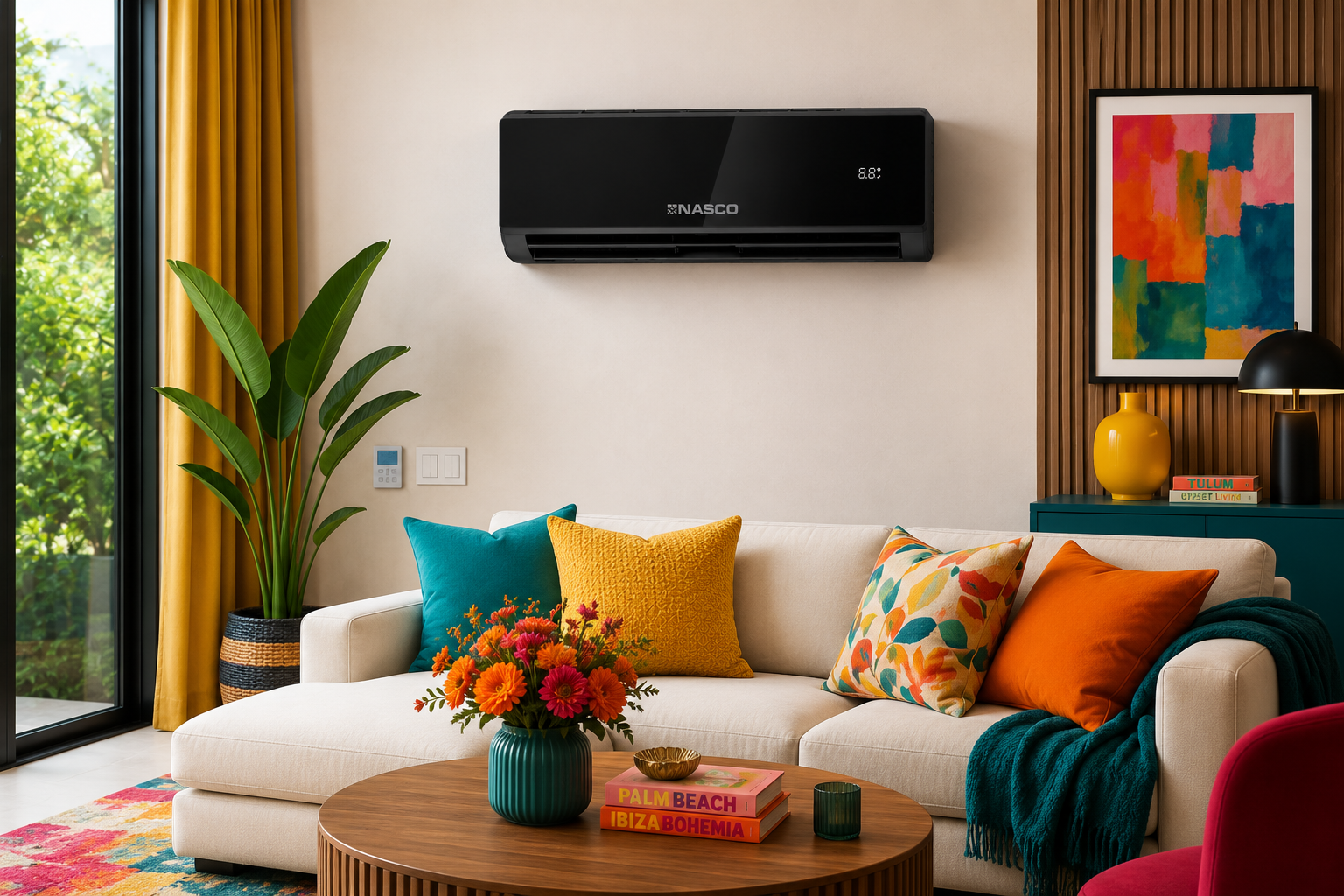 Nasco R410 Mirror Panel Split Air Condition - Image 3