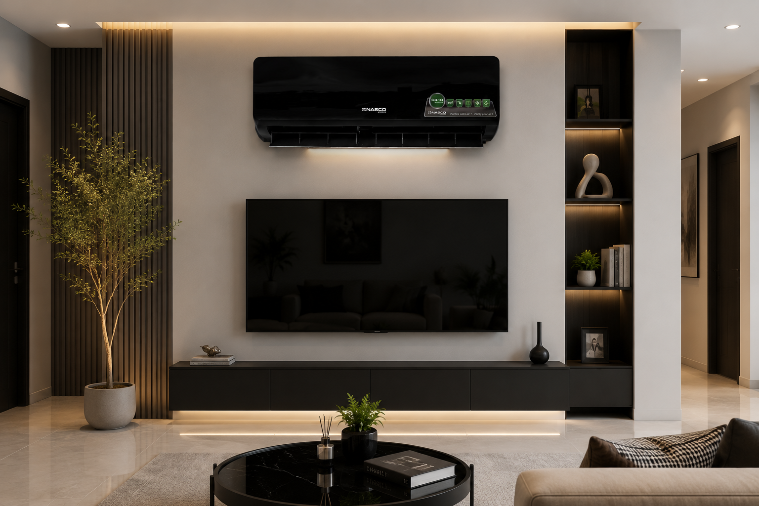 Nasco Black Split Air Conditioner – 1.5HP, 2.0HP - Image 4