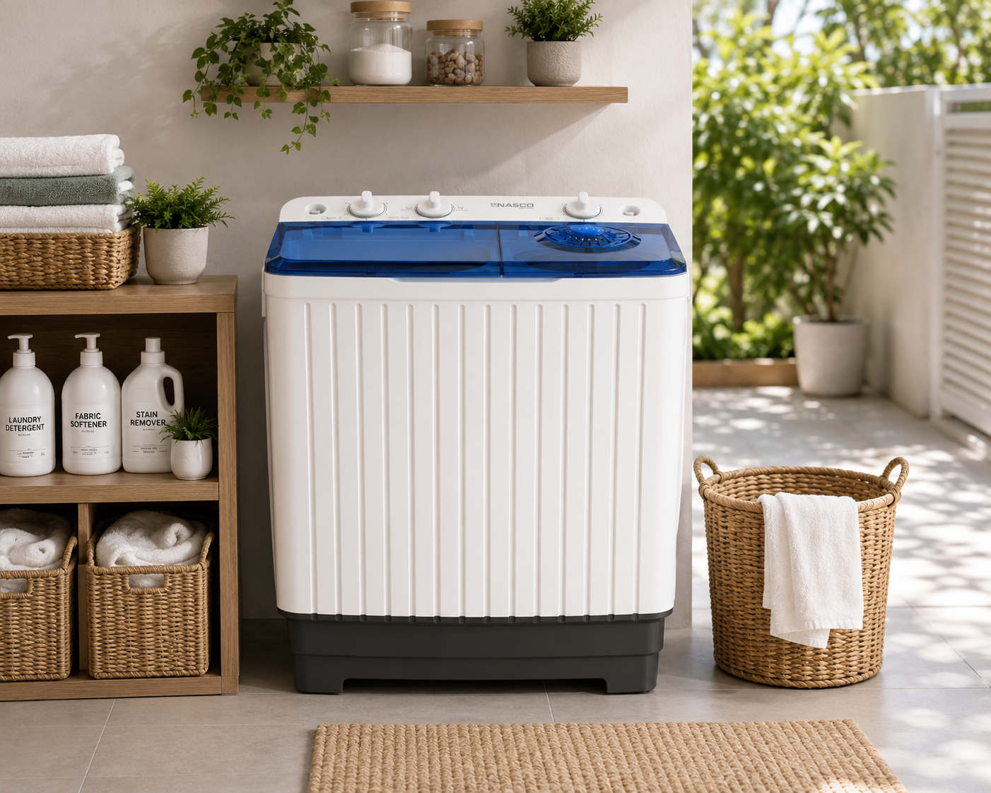 Nasco NASTT-JS80 8kg Twin Tub Washing Machine - Image 3