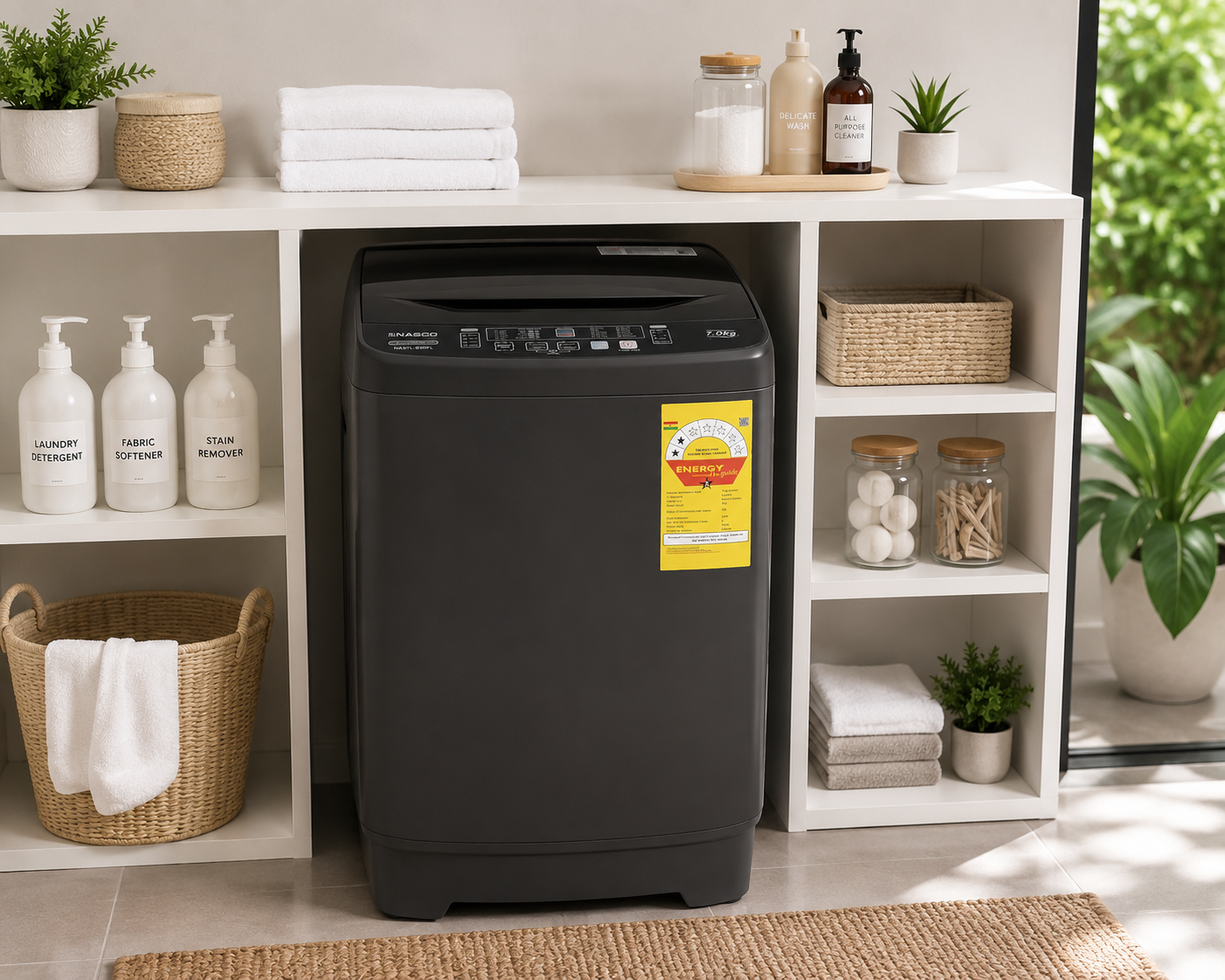 Nasco NASTL-B80FL 8kg Fully Automatic Top Load Washing Machine - Image 3