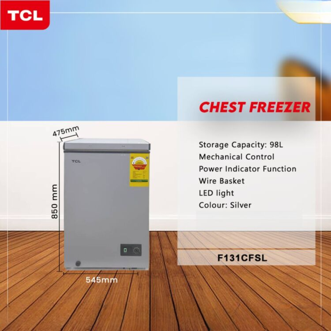 TCL 98 L Chest Freezer - F131CFSL - Image 2