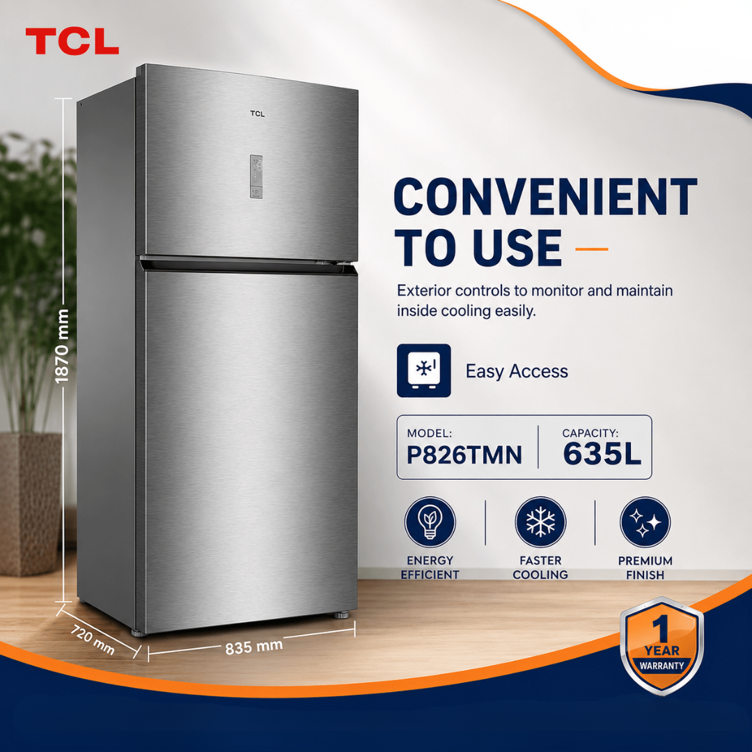 TCL 635 L Top-Mount Refrigerator - P826TMG - Image 5