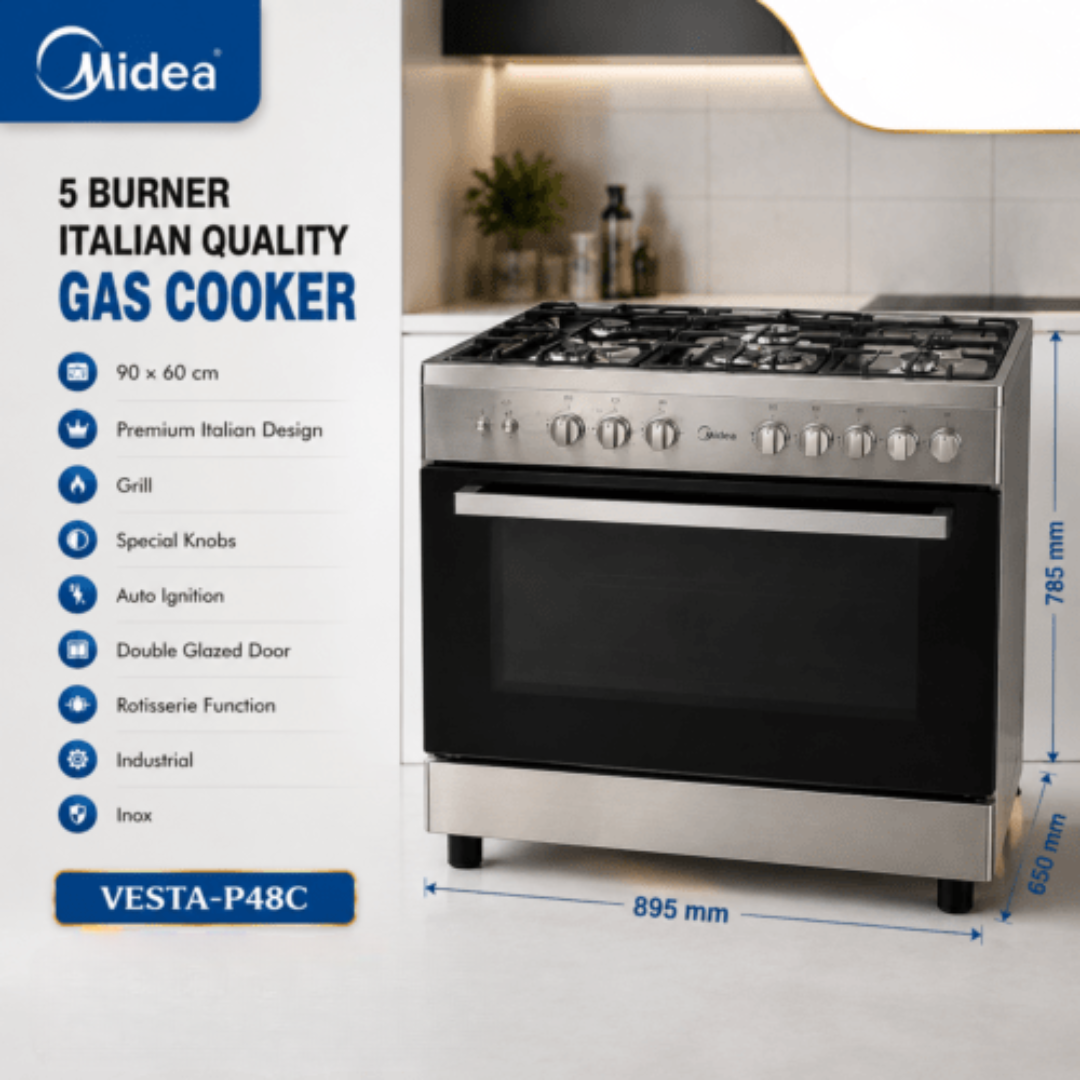 Midea 5 Burner Gas Cooker - VESTA-P48C - Image 5