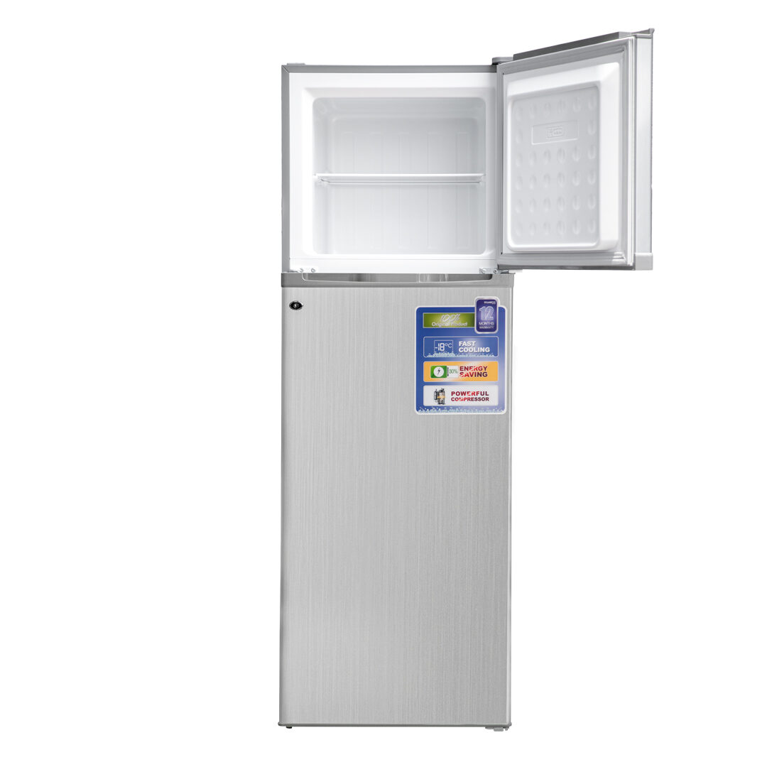 Nasco NASF2-45 311L Top-Mount Refrigerator with Ice Maker – Silver - Image 2