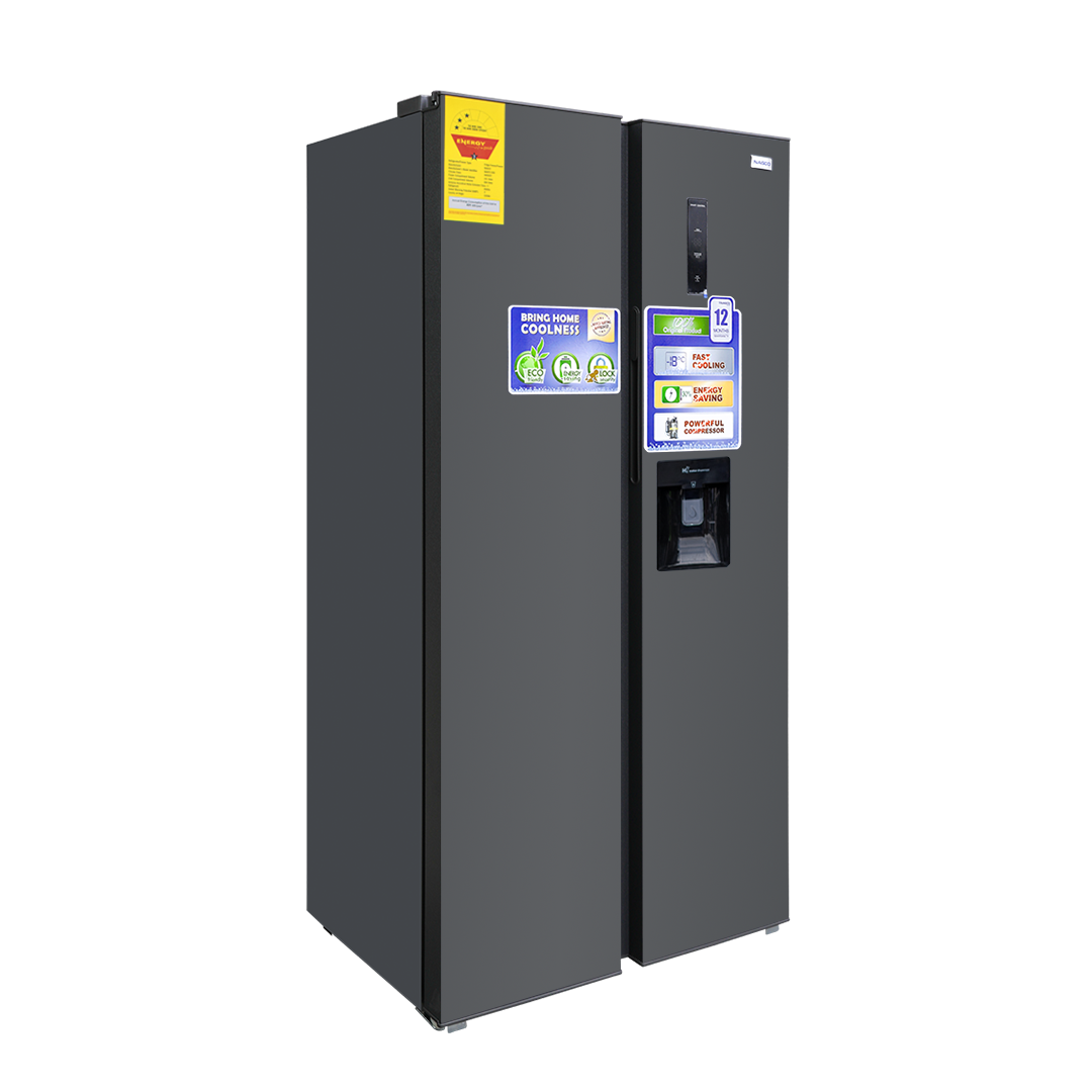 Nasco NASF2-55SK-WD 425L Side-by-Side Refrigerator with Water Dispenser - Image 2