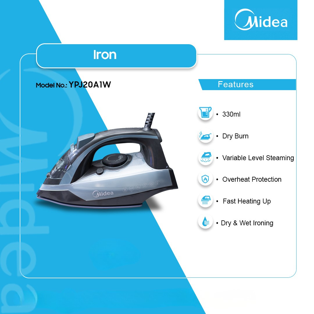 Midea Steam Iron - YPJ20A1W - Image 2