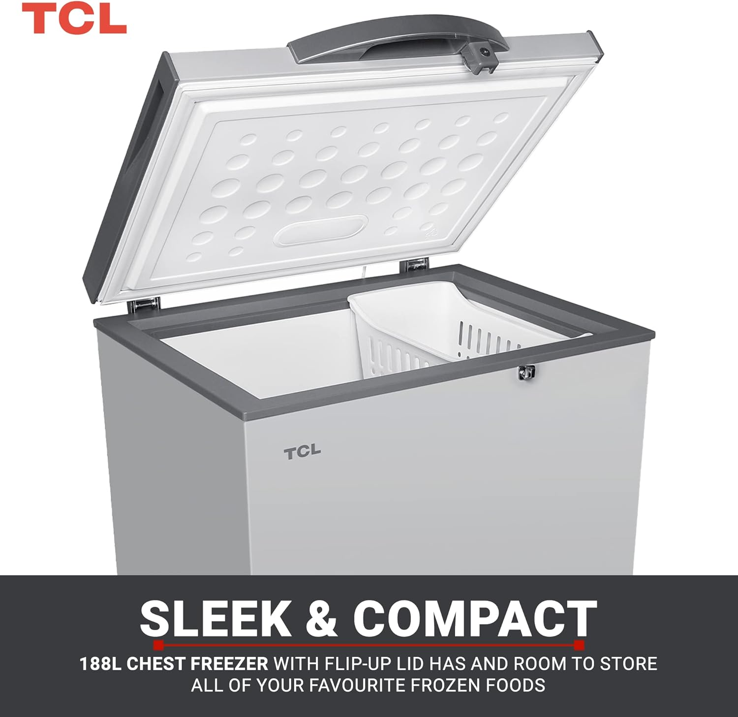 TCL 145 L Chest Freezer - F188CFSL - Image 2