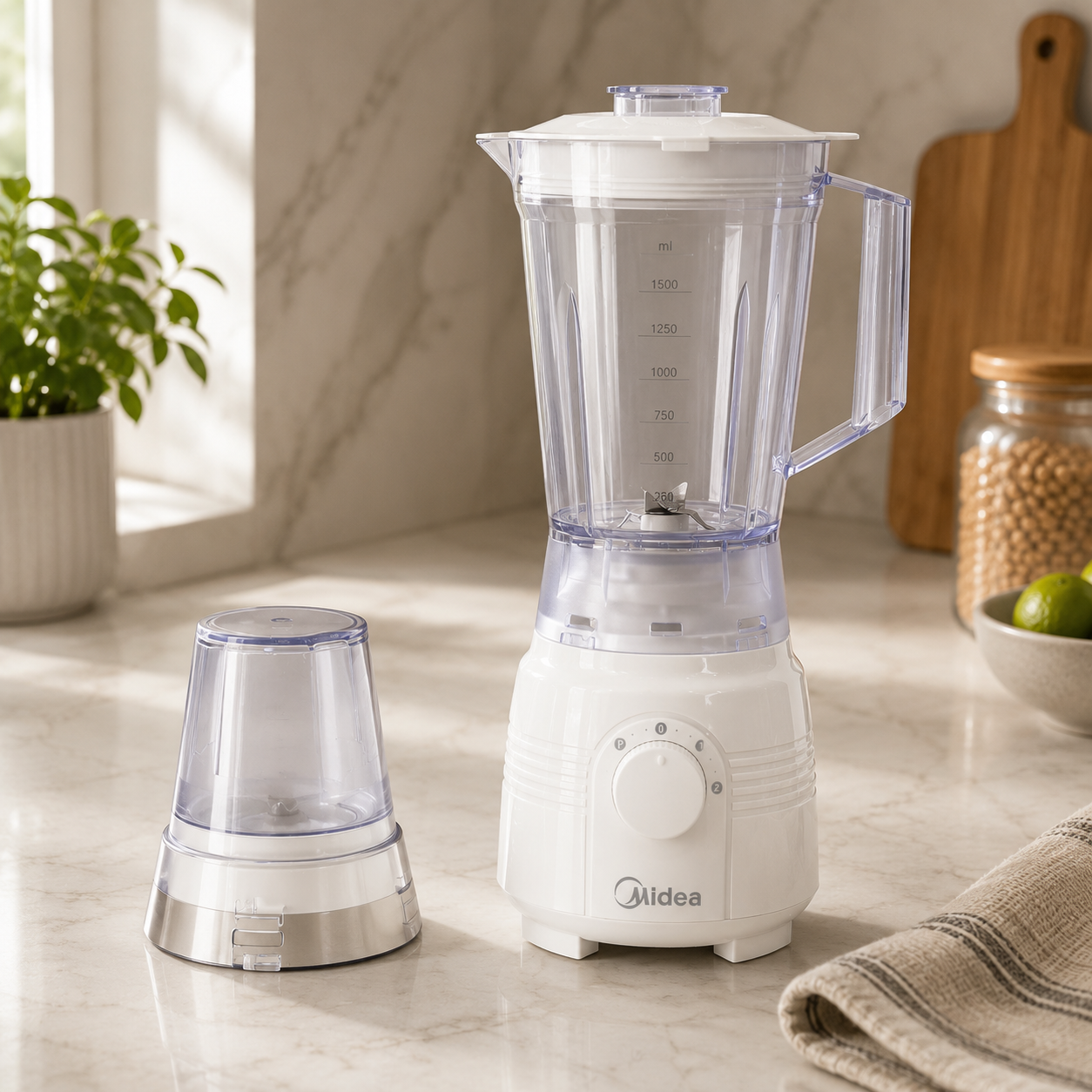 Midea 1.5 L - WHITE Table Blender - MJ-BL2516CEE-MP01S - Image 4