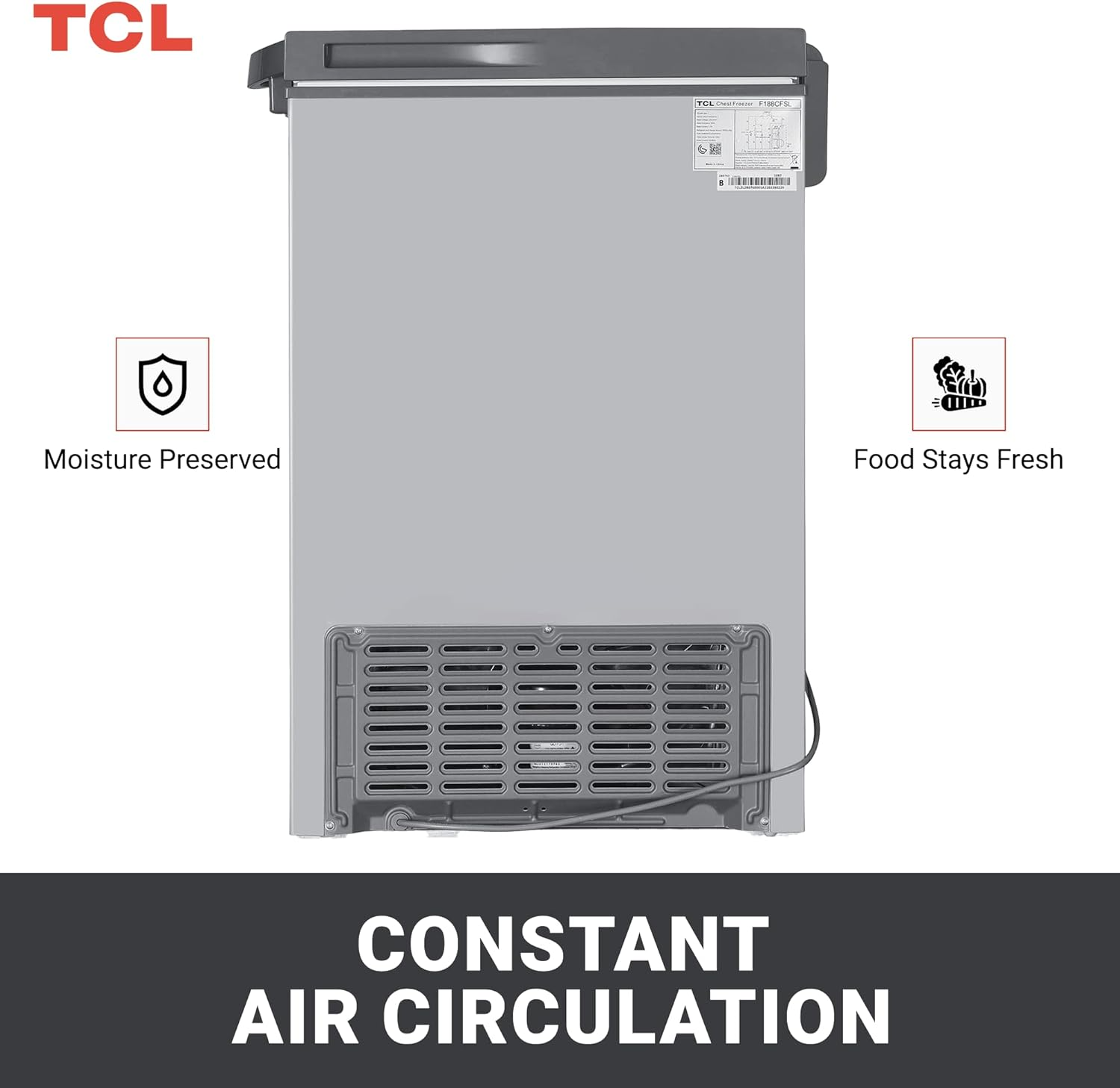 TCL 145 L Chest Freezer - F188CFSL - Image 6