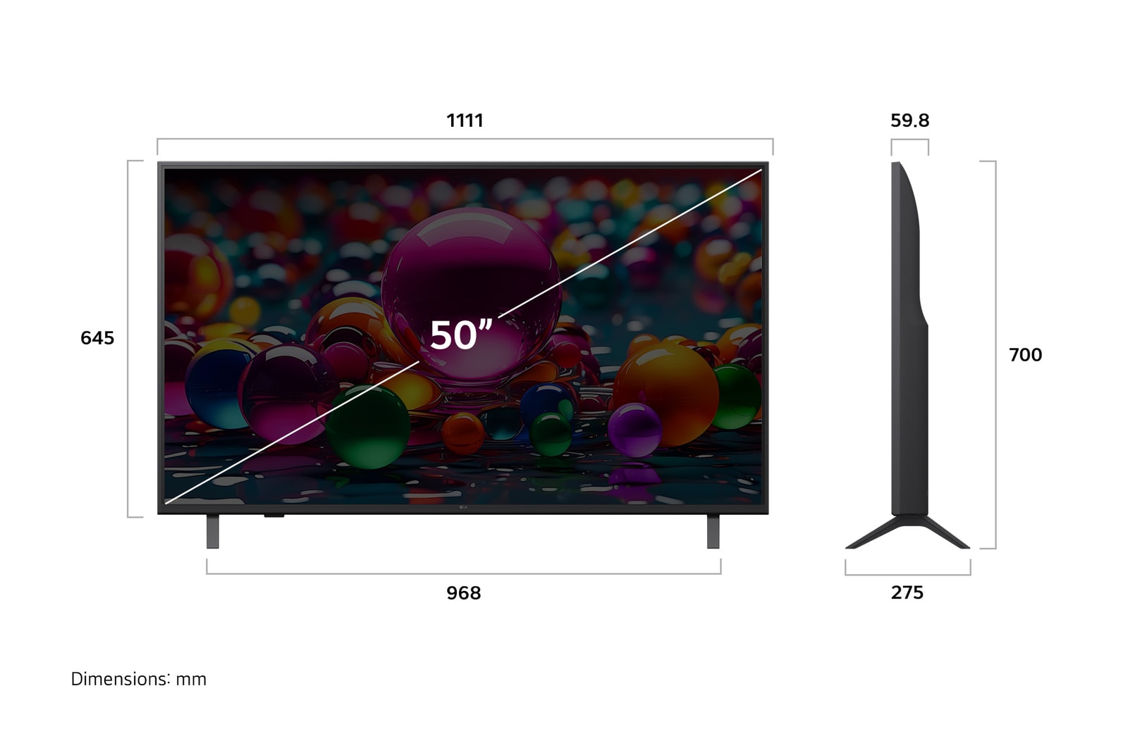 LG 50" UHD 4K Smart TV - 50UA85006LA - Image 5