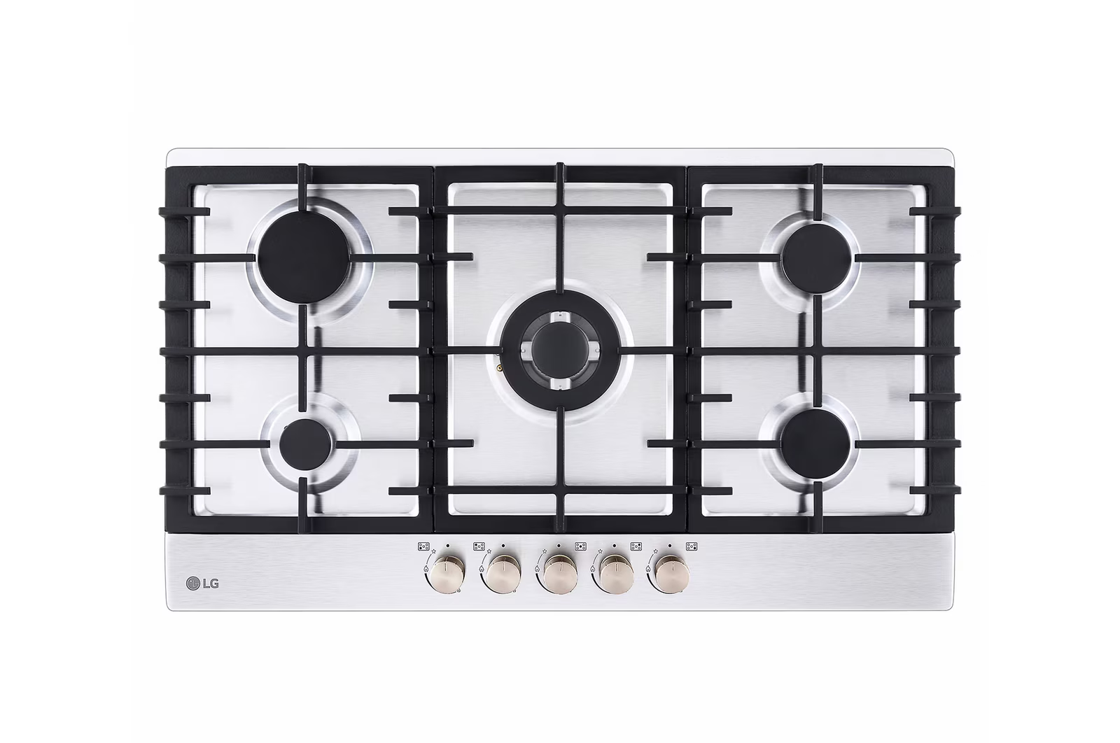 LG 90cm 5-Burner Built-in Gas Hob - CG5Z3626S - Image 2
