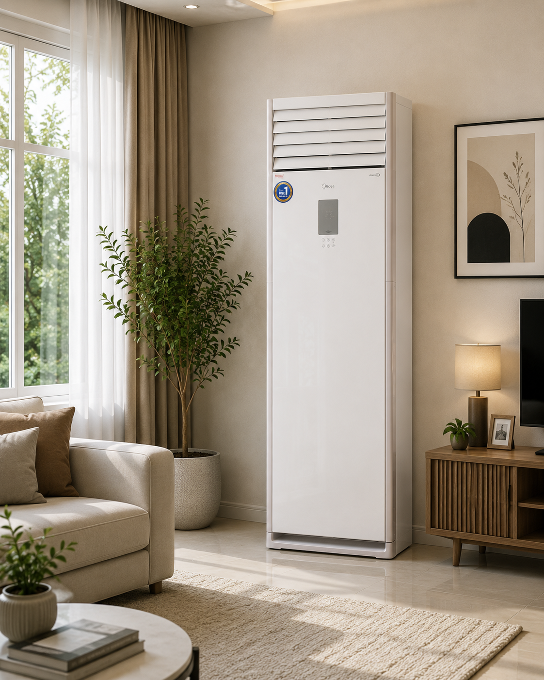 Midea 48000 BTU / H Floor Standing – Inverter R410 Air Conditioner - MFPA400-48HRFN1 - Image 4