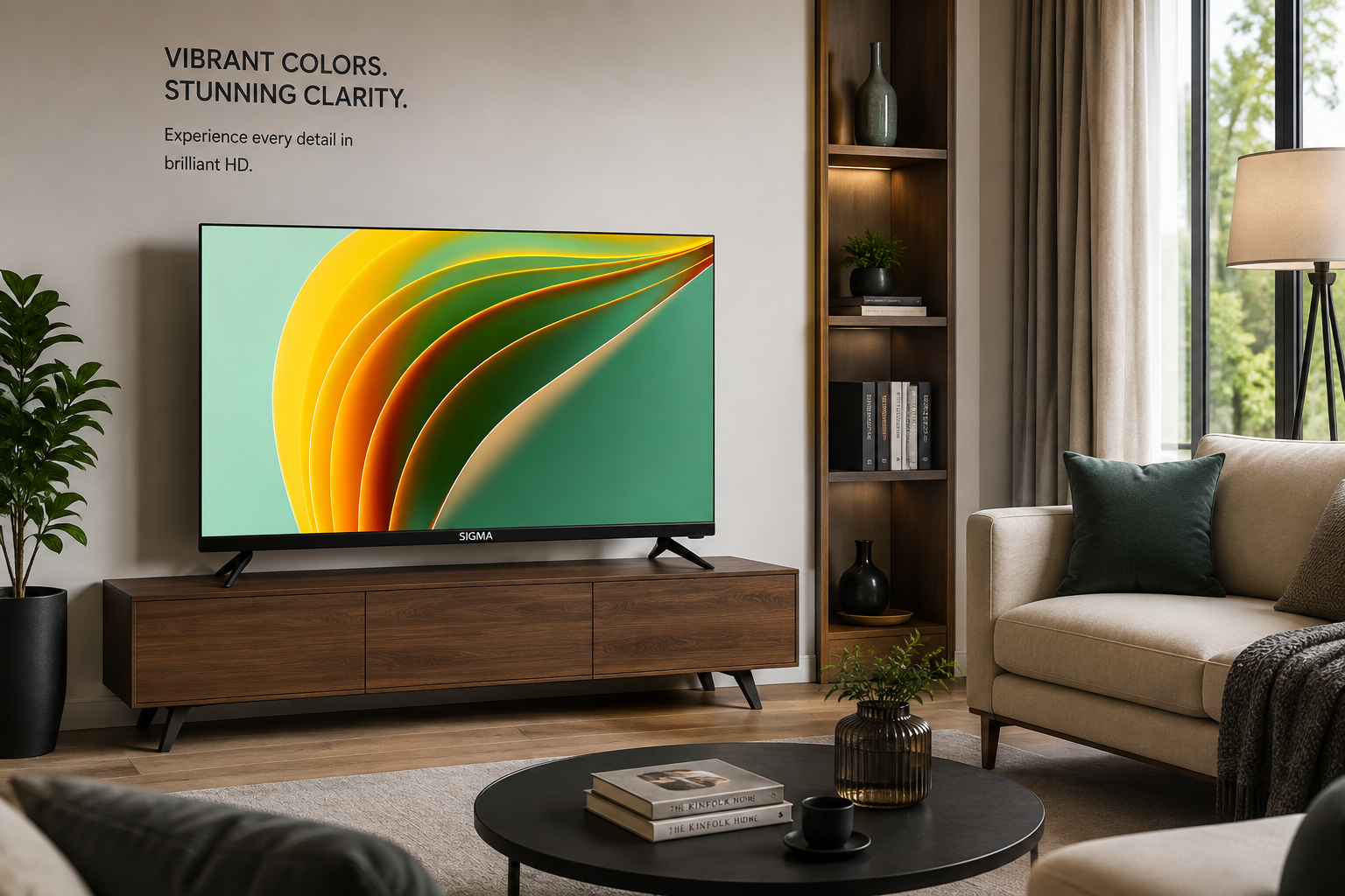 Sigma 32 Inch Digital FHD LED TV iCast Frameless - STV-K32V6 - Image 2