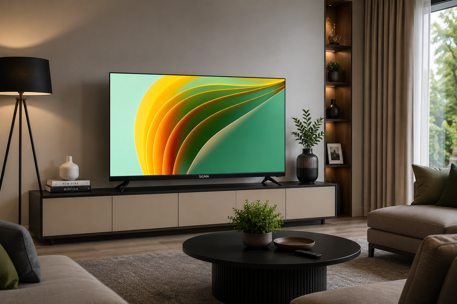 Sigma 43 Inch Digital FHD LED TV iCast Frameless - STV-K43V6 - Image 2