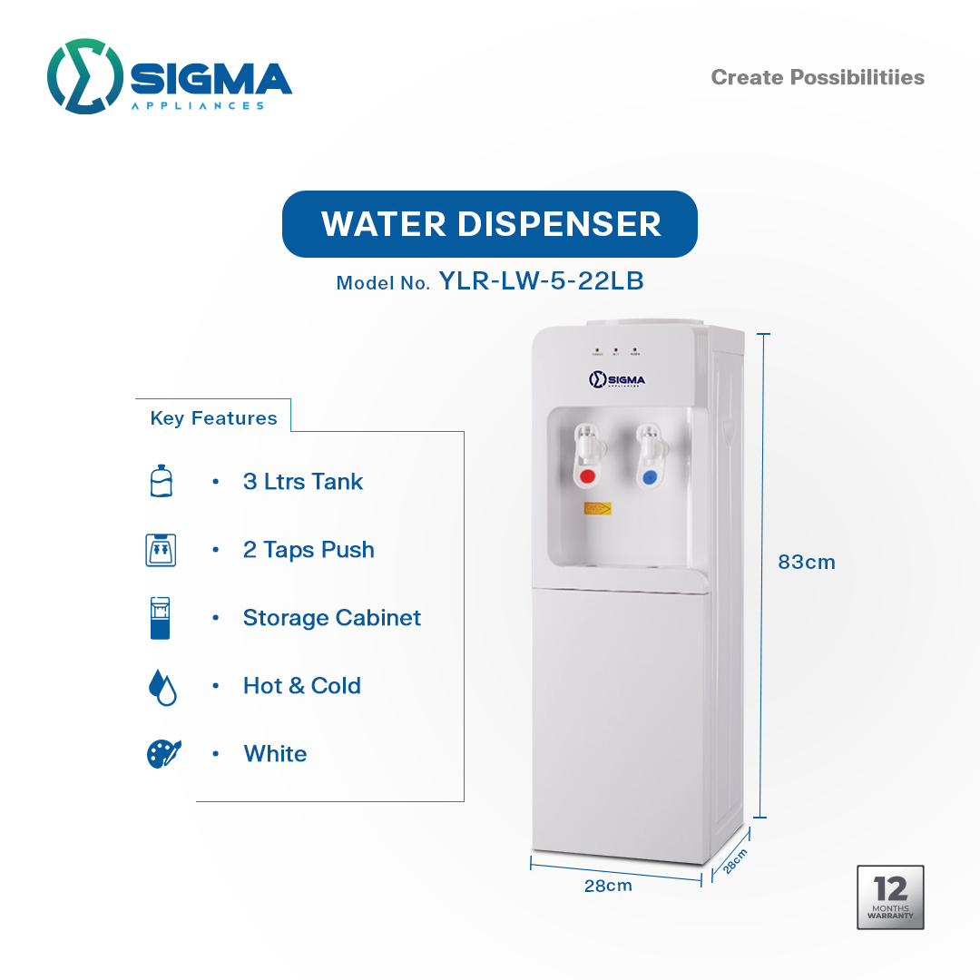 SIGMA 2 TAPS WATER DISPENSER - YLR-LW-5-22LB - Image 3