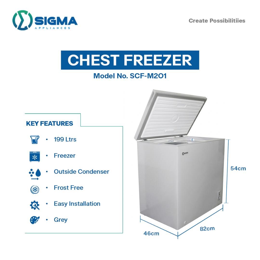 SIGMA CHEST (199 LTRS) Refrigerator - SCF-M201 - Image 3