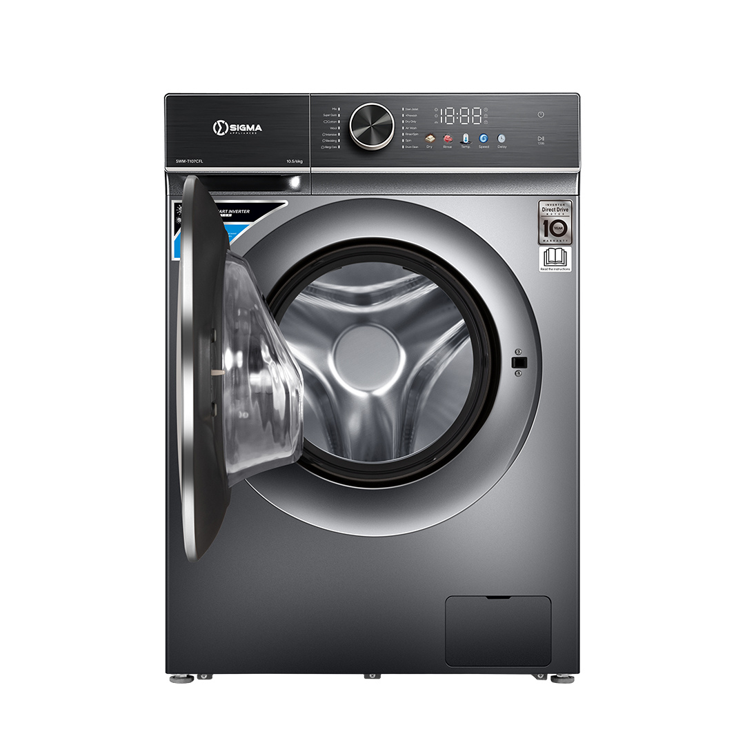 SIGMA 10.5KG WASH & 6KG DRY WASHING MACHINE - SWM-T107CFL - Image 3