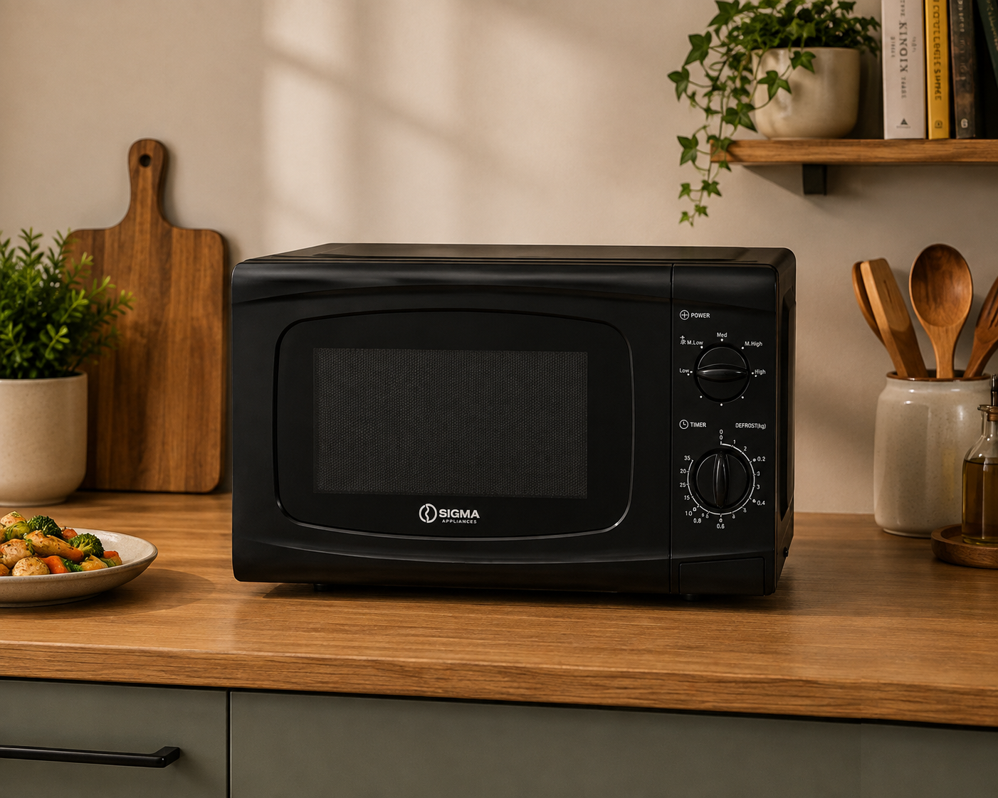 SIGMA 20LTRS SOLO MICROWAVE - SIG-MW20-B - Image 4