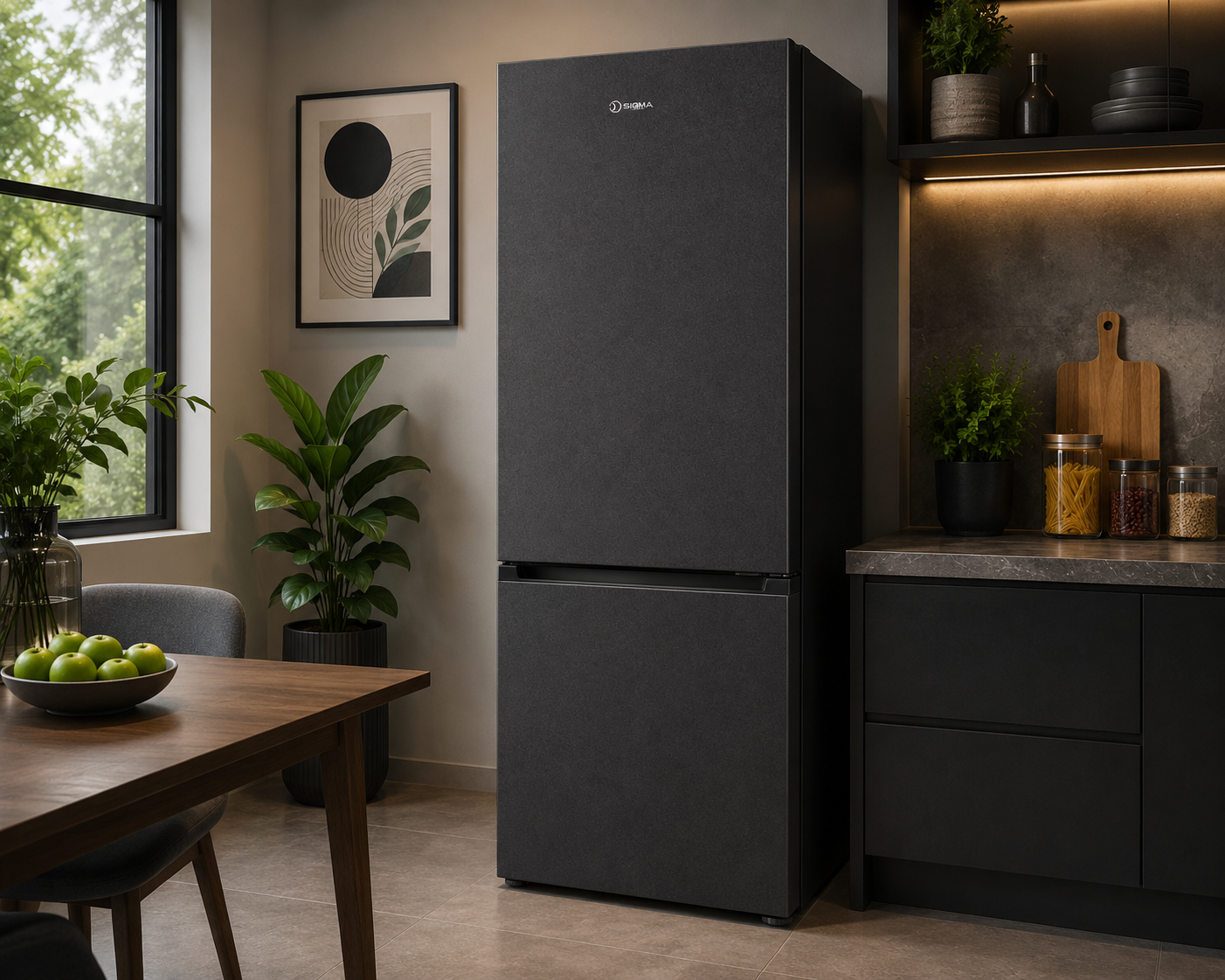 Sigma 260L Double Door Bottom Refrigerator - SBMF-T265GH - Image 5