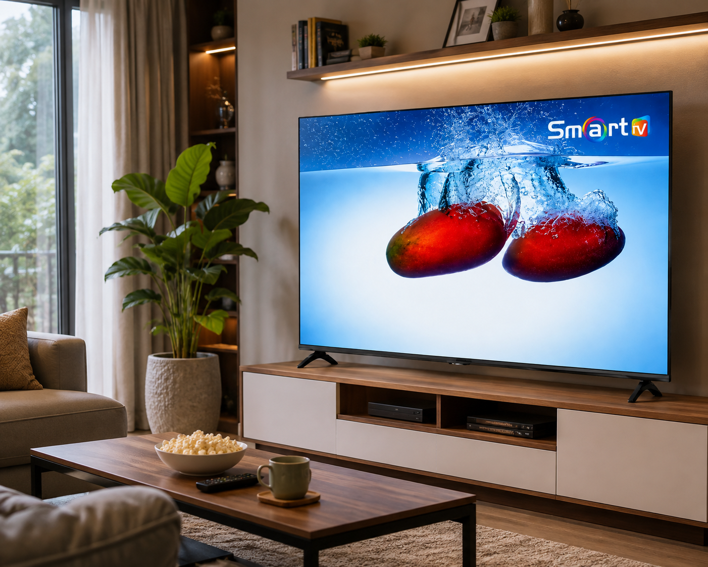 Sigma 65 Inch Smart Frameless Digital Satellite UHD 4K TV With Icast And Bluetooth - STV-KU65V6-S - Image 2