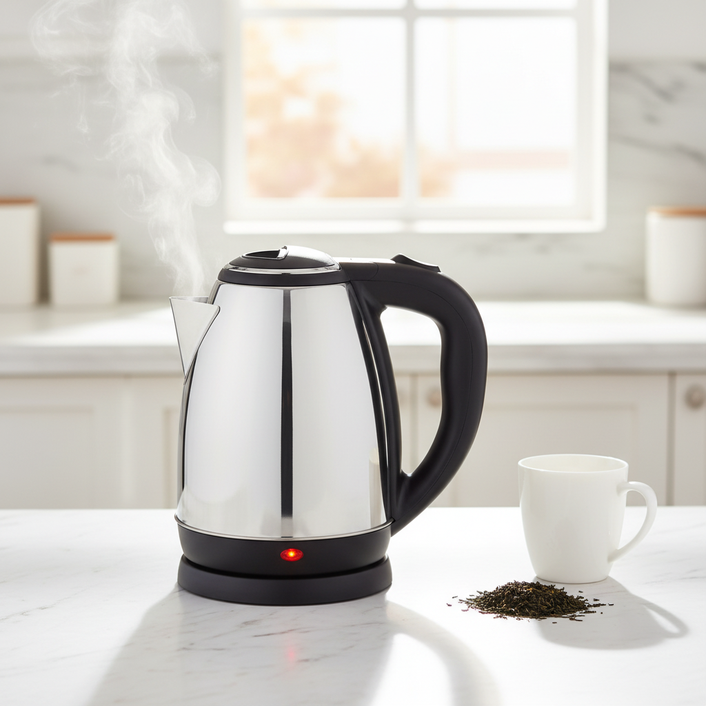 Kumtel 1.8L Stainless Steel Electric Kettle 1500W – HMKT-08 - Image 2
