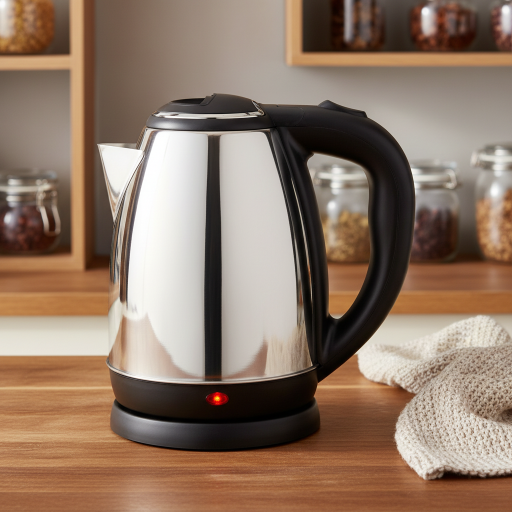 Kumtel 1.8L Stainless Steel Electric Kettle 1500W – HMKT-08 - Image 3