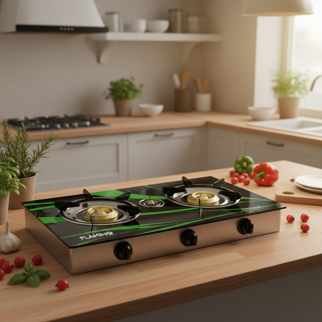 Flamino 3 Burner Gas Stove - FGS-3000G - Image 2