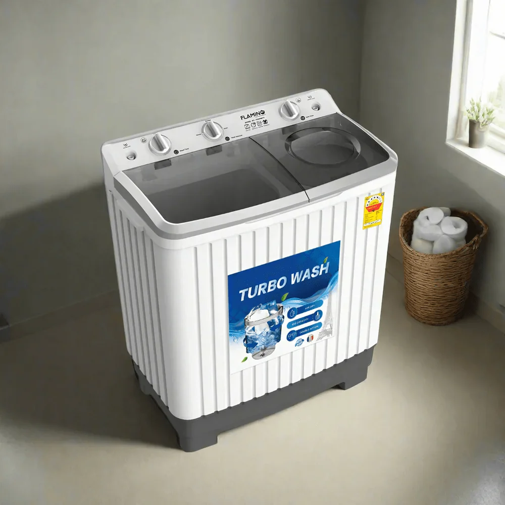 Flamino 8KG Twin Tub Washing Machine - F850WMTT - Image 3