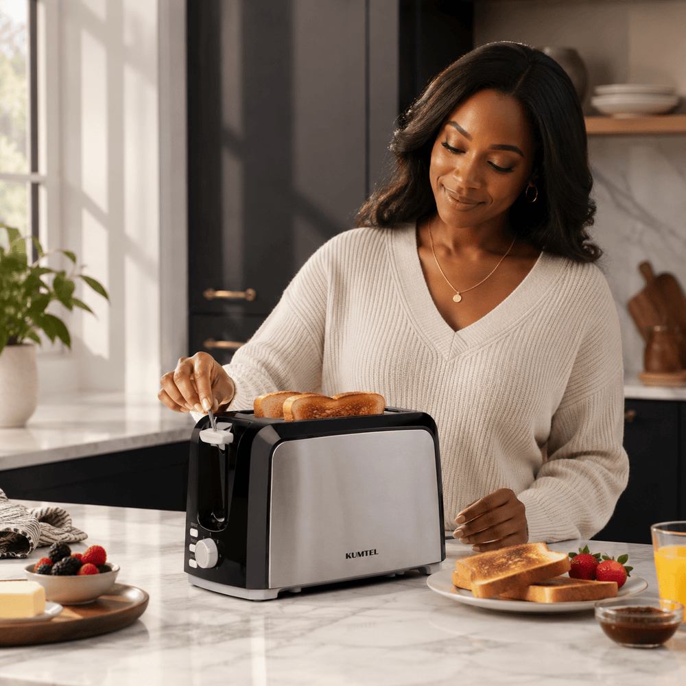 Kumtel 2-Slice Toaster 750W - HTS-02 - Image 4